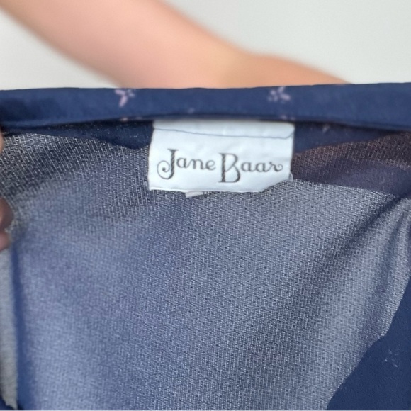 Vintage Blue Pearl Button Puff Sleeve Blouse - Picture 6 of 6